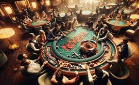 Live Sic Bo dice table with three dice visible in the dealer cup